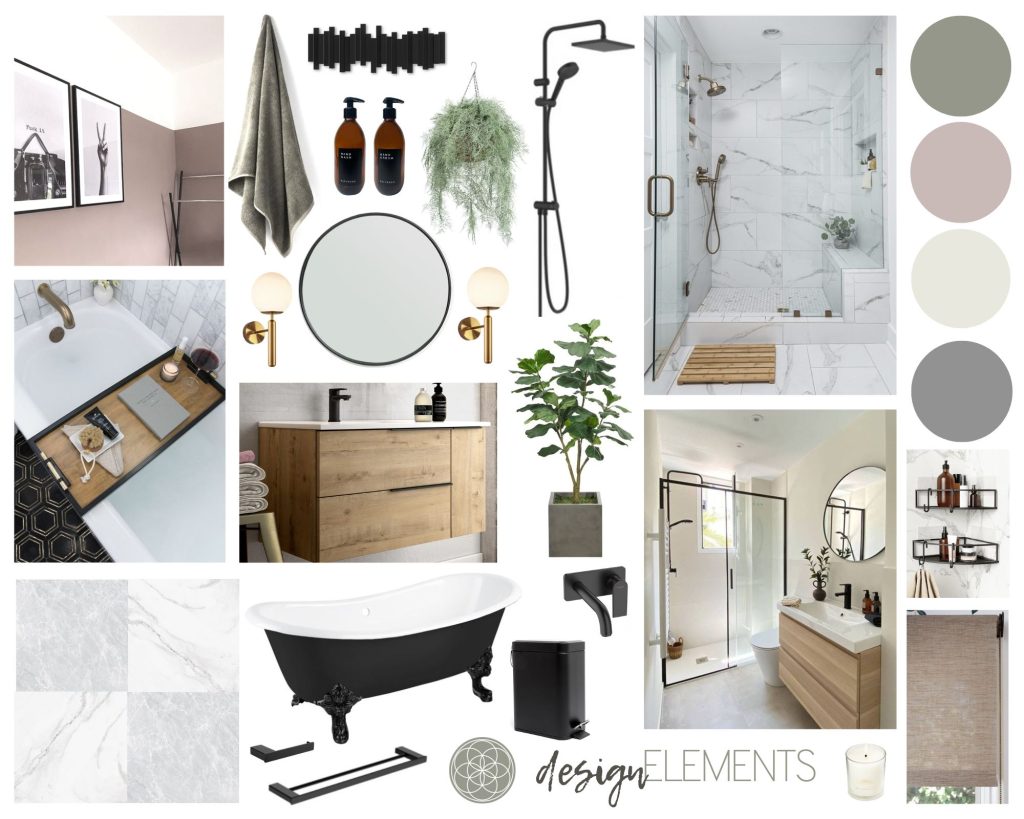 Bathroom Concept Board by Design Elements
